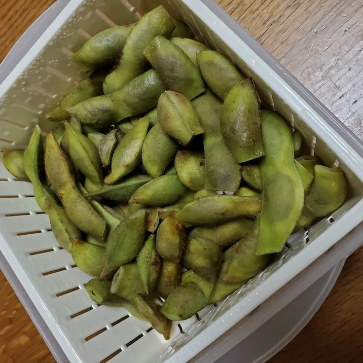これが甘い~!楽~!黒豆の枝豆のレンジ蒸し